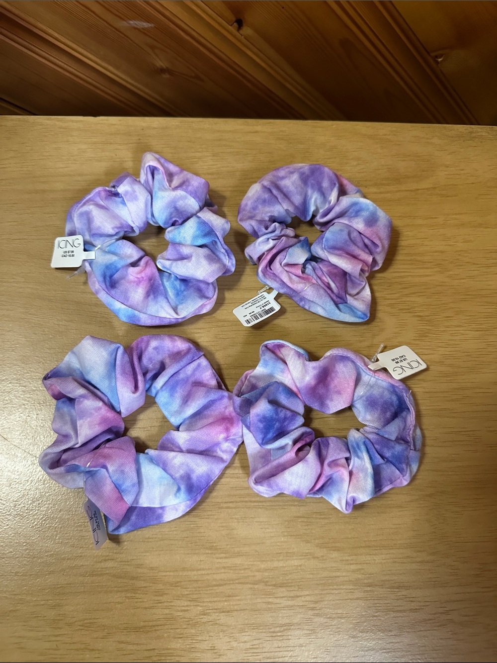 Icing Tie Dyed Hair Scrunchies